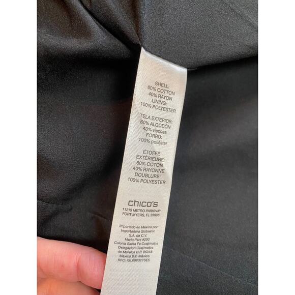 chicos black and gold velvet blazer medium witchy corpcore dark academia - Picture 5 of 5